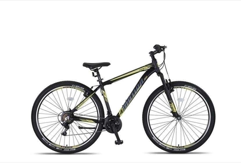 Umit | Mountainbike 4 Motion 29 Inch 46 cm Unisex 21V V-Brakes Zwart/Geel