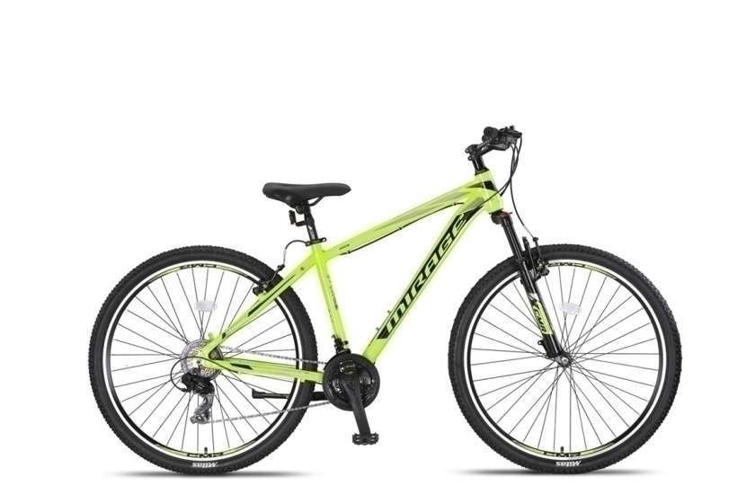 Umit | Mountainbike Mirage Cropped 27.5 Inch 50 cm Unisex 21V V-Brakes Lime/Zwart