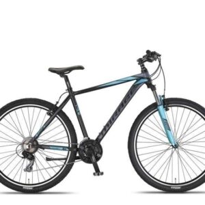 Umit | Mountainbike Mirage Oversized 27.5 Inch 50 cm Unisex 21V V-Brakes Zwart/Turquoise