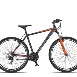 Umit | Mountainbike Mirage Oversized 29 Inch 50 cm Unisex 21V V-Brakes Zwart/Oranje
