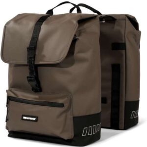 Urban Proof | Cargo Gerecyclede Dubbele Fietstas 38 Liter Bruin