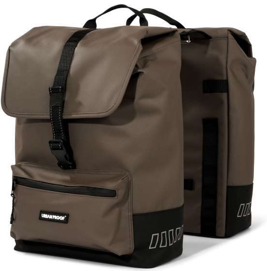 Urban Proof | Cargo Gerecyclede Dubbele Fietstas 38 Liter Bruin