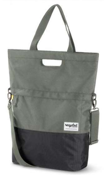 Urban Proof | Gerecyclede Shopper Fietstas 20 Liter Groen/grijs