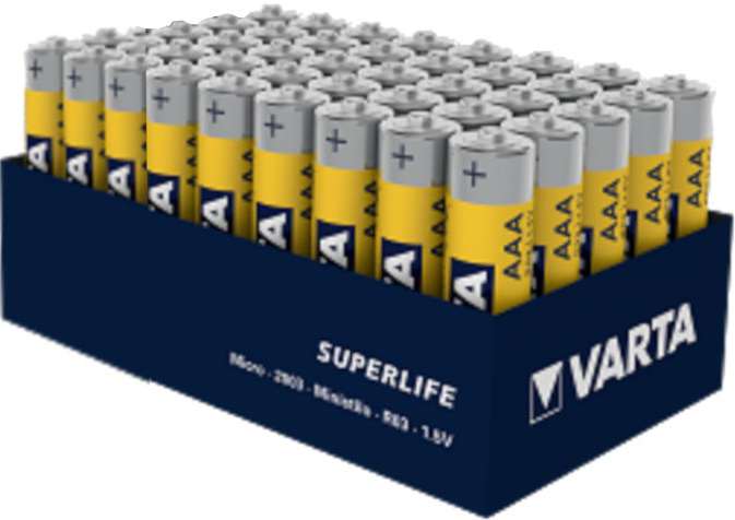 Varta | Superlife R03 AAA batterijen 48 stuks