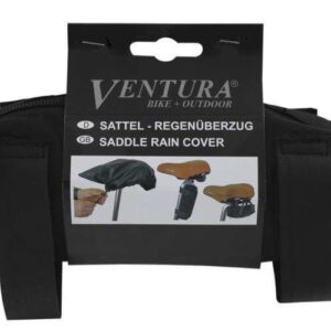 Ventura | Regenhoes zadel met opbergzak zwart