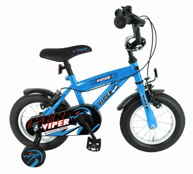 Jongensfiets 12 Inch 21,5 cm Jongens Knijprem Lichtblauw