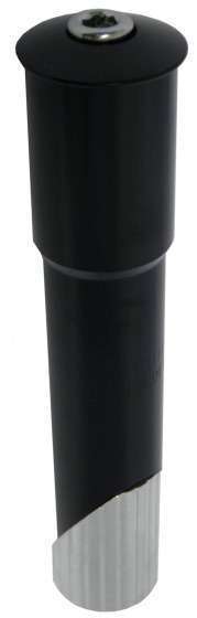 Adapter 22,2 / 140 / 25,4 mm Aluminium Zwart