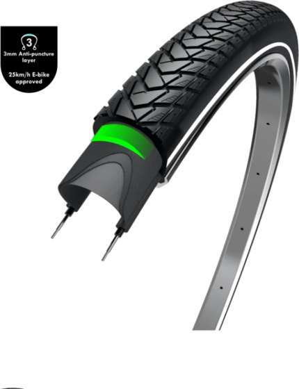WOLFF | Traveller Buitenband 28 x1 5/8 x 1 3/8 (37-622) Antilek Zwart