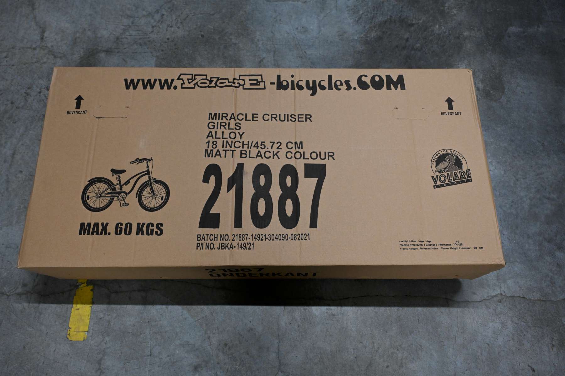 Volare | Meisjes Kinderfiets Miracle Cruiser, 18 inch, Mat Zwart, Prime Collection - Afbeelding 16