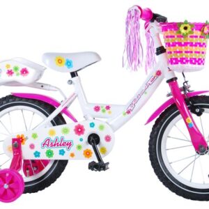 Volare | Meisjes Kinderfiets Ashley, 14 inch, Wit - 95% afgemonteerd