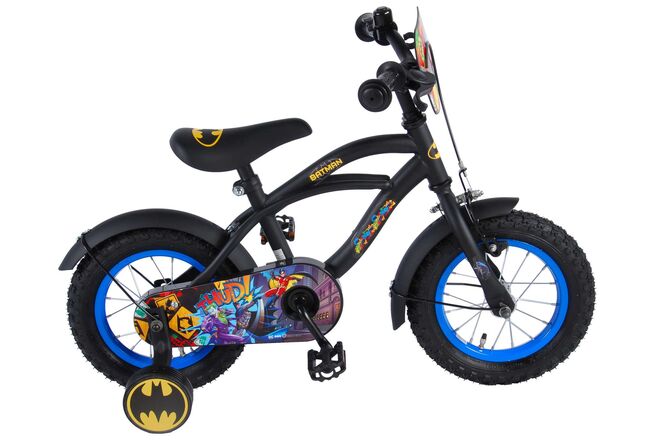 Warner Bros | Jongens Kinderfiets Batman, 12 inch, Zwart