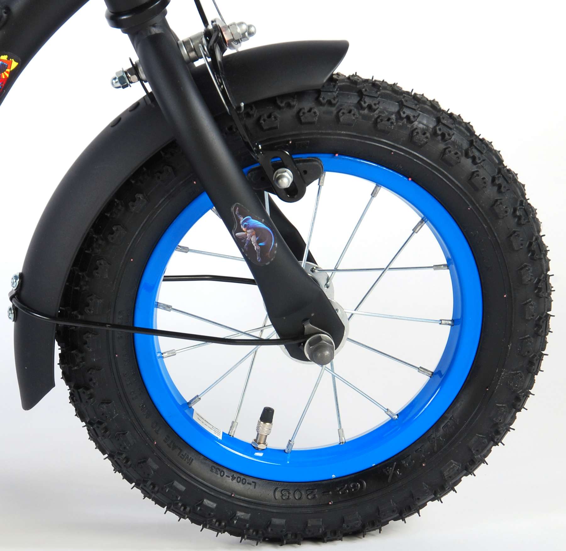 Warner Bros | Jongens Kinderfiets Batman, 12 inch, Zwart - Afbeelding 4