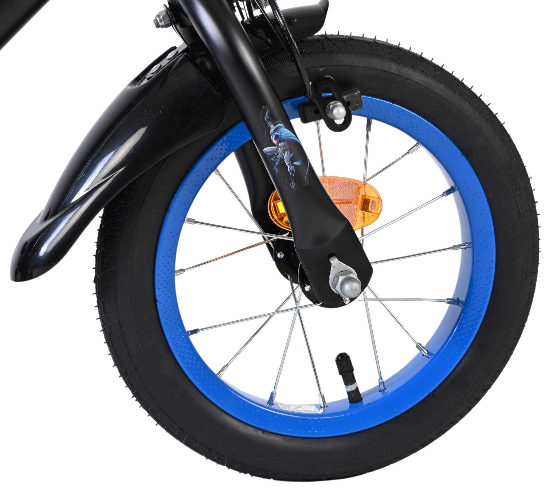 Warner Bros | Jongens Kinderfiets Batman, 12 inch, Zwart, Twee handremmen - Afbeelding 3