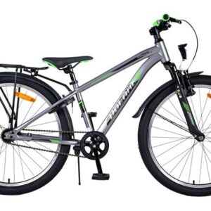 Volare | Jongens Kinderfiets Cross, 24 inch, Donker Grijs