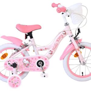 Sanrio | Hello Kitty Meisjes Kinderfiets, 14 inch, Roze, Twee handremmen