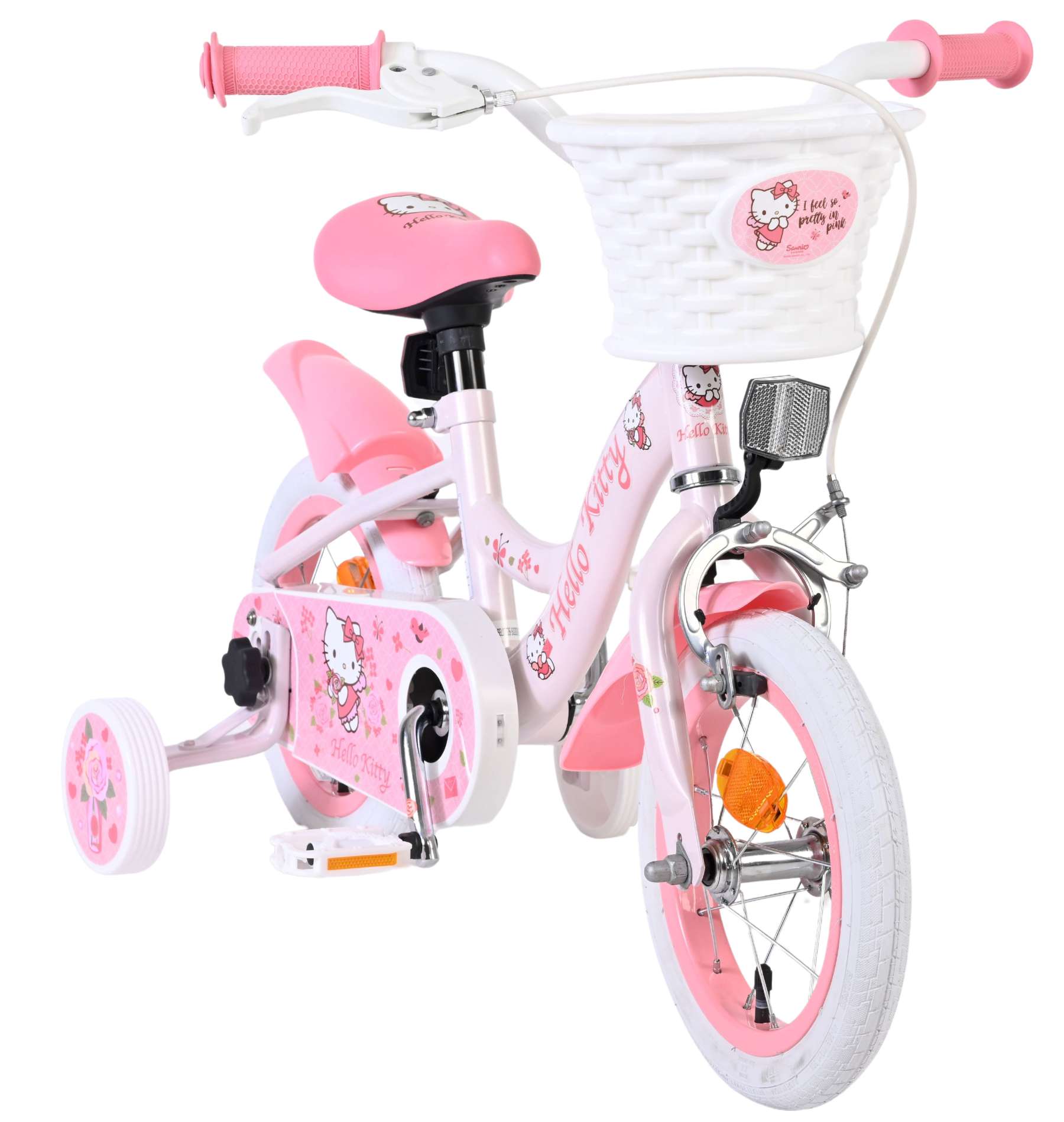 Sanrio | Meisjes Kinderfiets Hello Kitty, 12 inch, Roze - Afbeelding 5