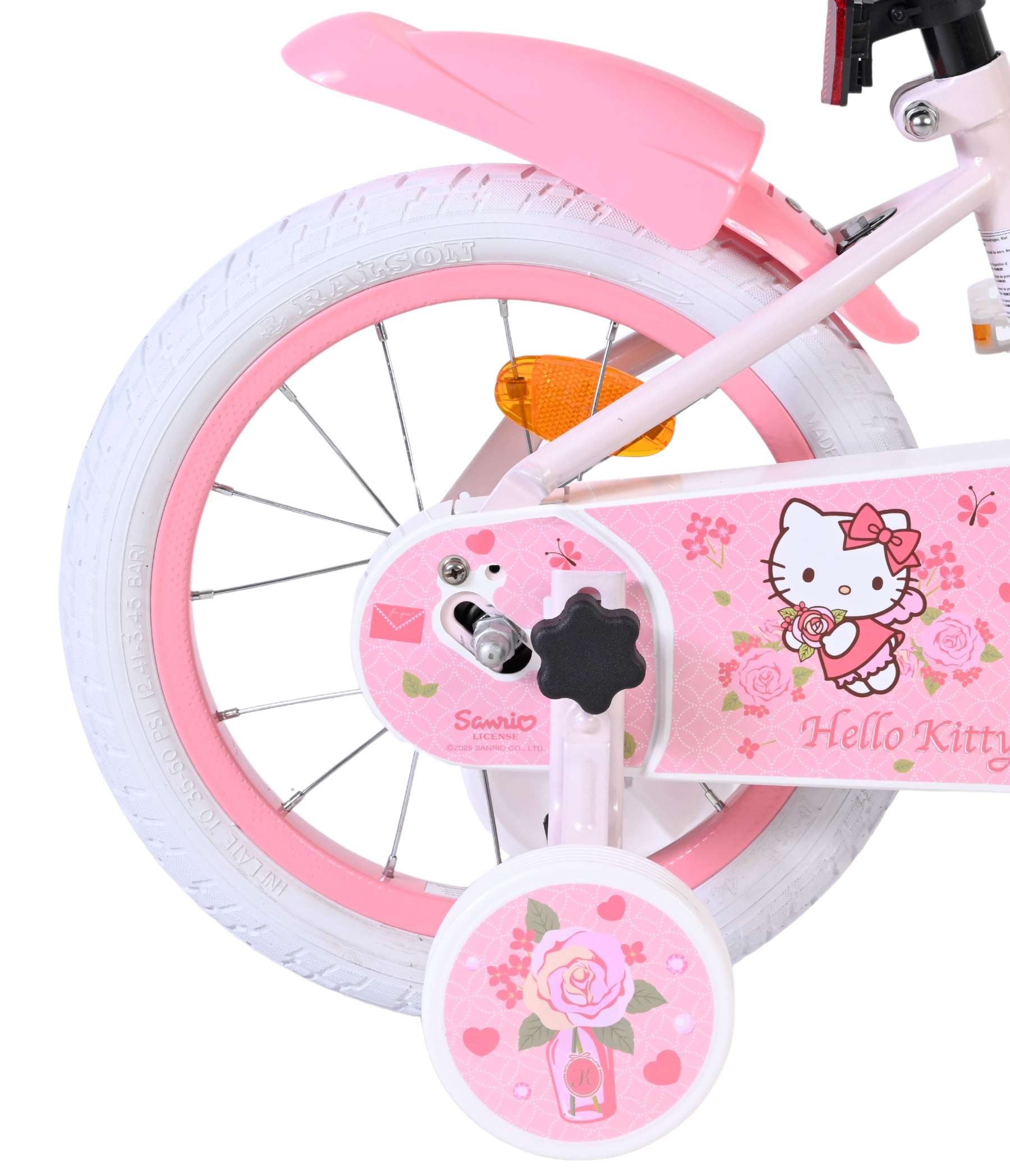 Sanrio | Meisjes Kinderfiets Hello Kitty, 14 inch, Roze - Afbeelding 2