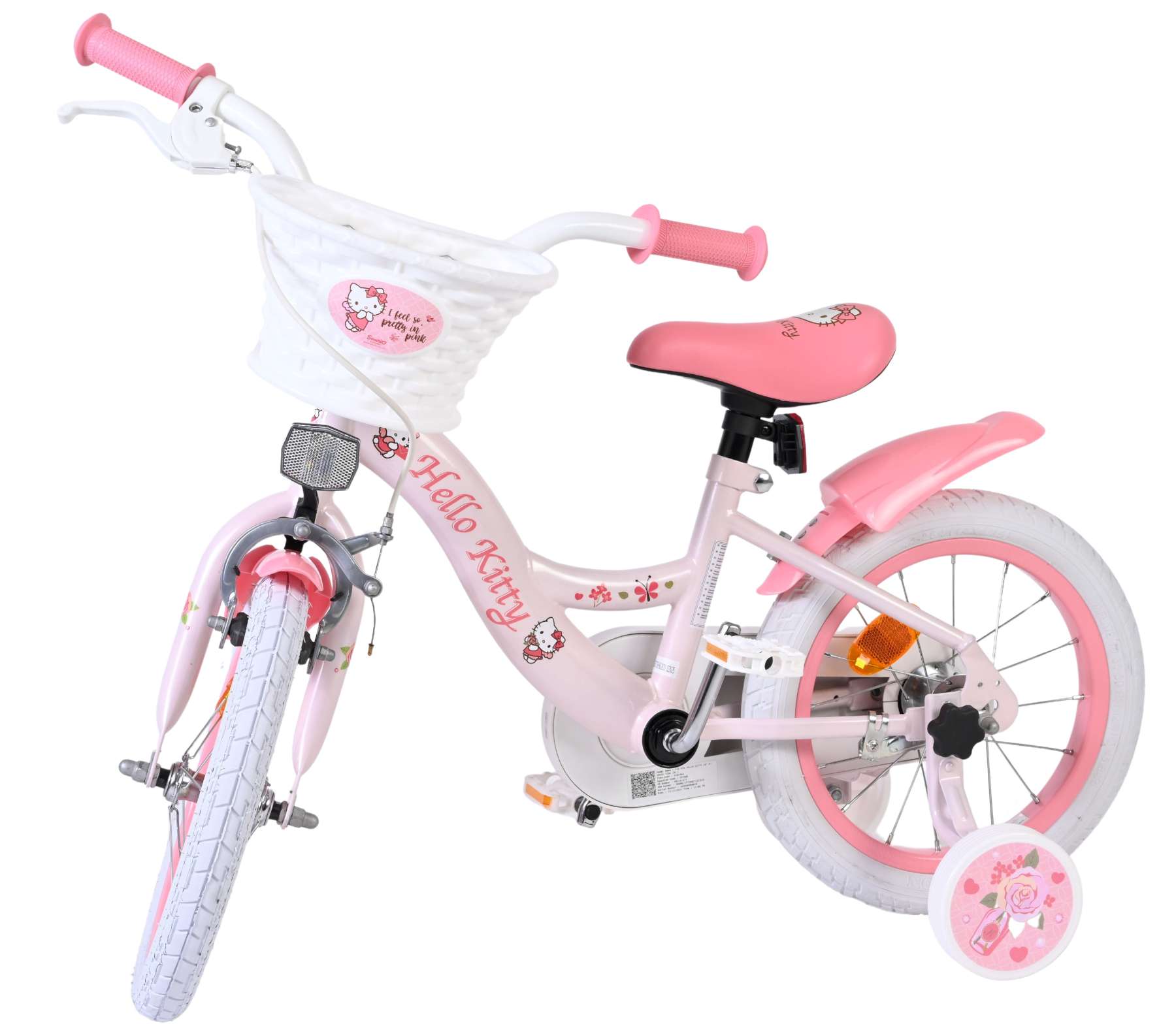 Sanrio | Meisjes Kinderfiets Hello Kitty, 14 inch, Roze - Afbeelding 8