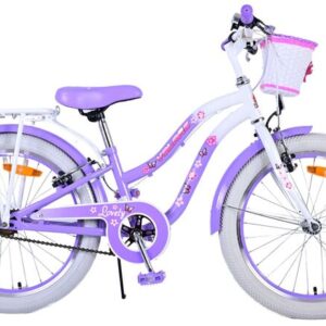 Volare | Meisjes Kinderfiets Lovely, 20 inch, Paars, Twee handremmen