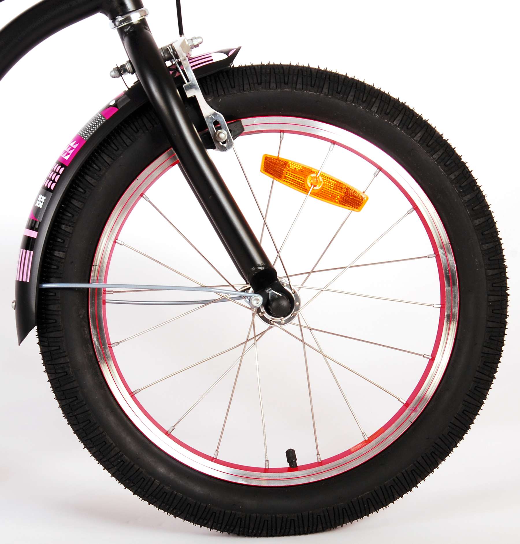 Volare | Meisjes Kinderfiets Miracle Cruiser, 18 inch, Mat Zwart, Prime Collection - Afbeelding 5