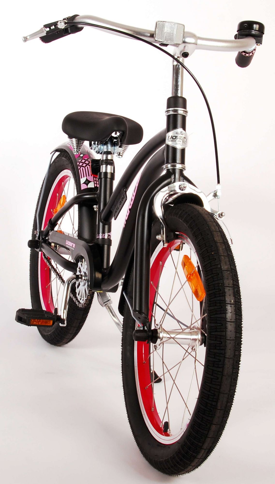 Volare | Meisjes Kinderfiets Miracle Cruiser, 18 inch, Mat Zwart, Prime Collection - Afbeelding 10