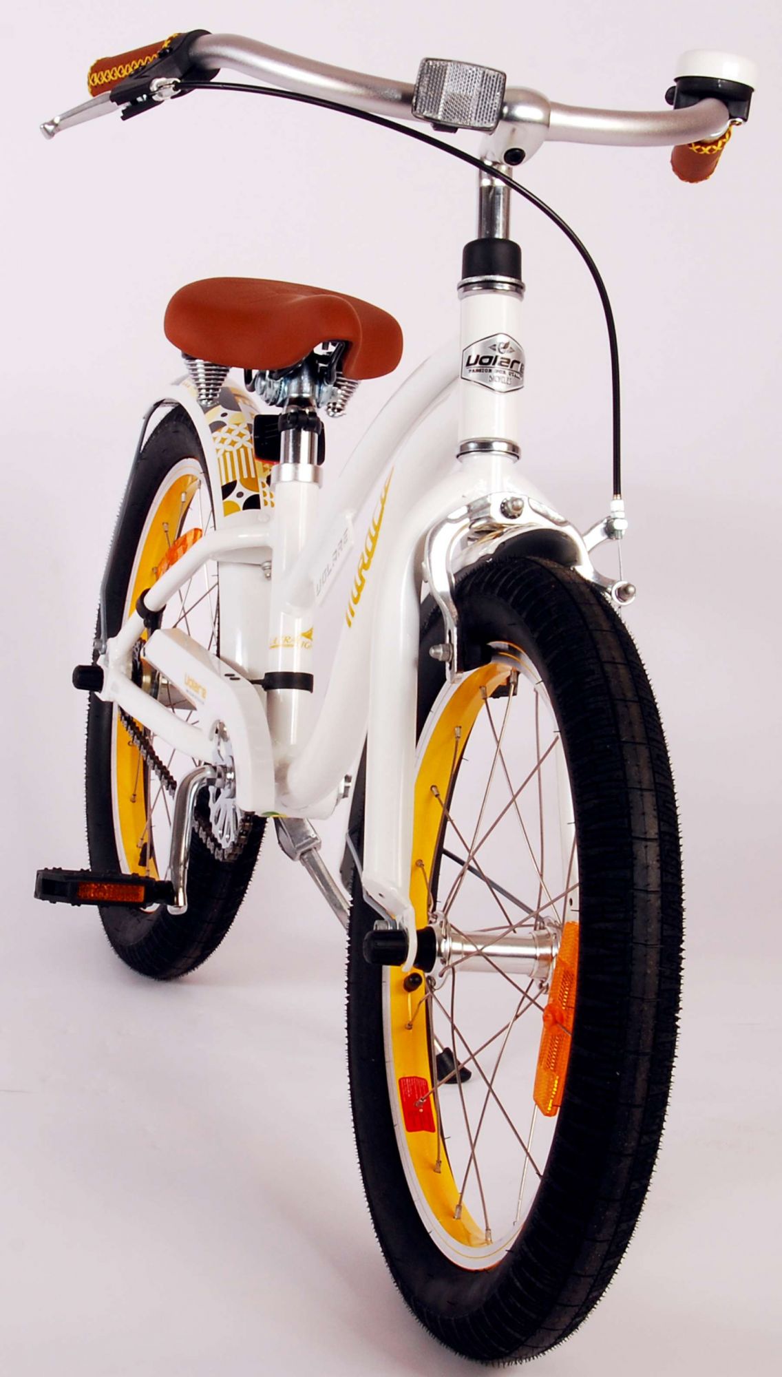 Volare | Meisjes Kinderfiets Miracle Cruiser, 18 inch, Wit, Prime Collection - Afbeelding 10