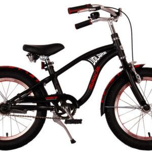Volare | Jongens Kinderfiets Miracle Cruiser, 16 inch, Mat Zwart, Prime Collection