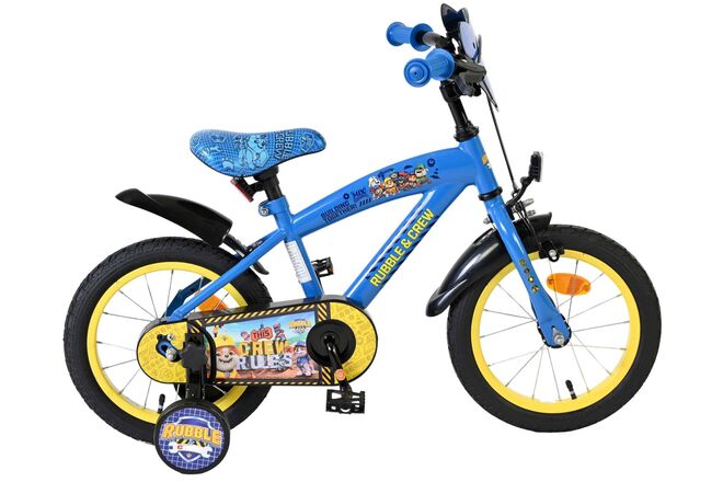 Nickelodeon | Jongens Kinderfiets Rubble & Crew (Paw Patrol), 14 inch, Blauw