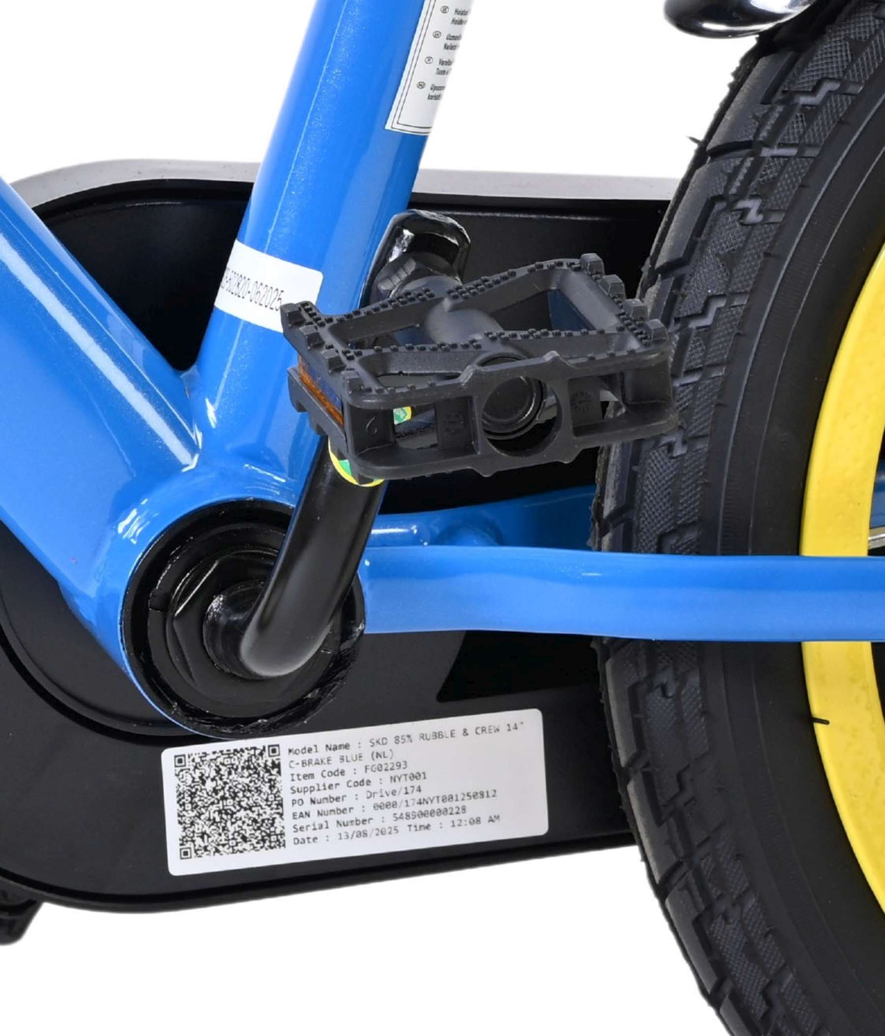 Nickelodeon | Jongens Kinderfiets Rubble & Crew (Paw Patrol), 14 inch, Blauw - Afbeelding 9