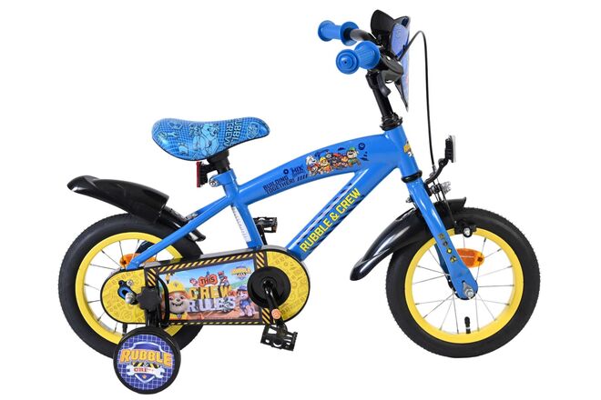 Nickelodeon | Jongens Kinderfiets Rubble & Crew (Paw Patrol), 12 inch, Blauw