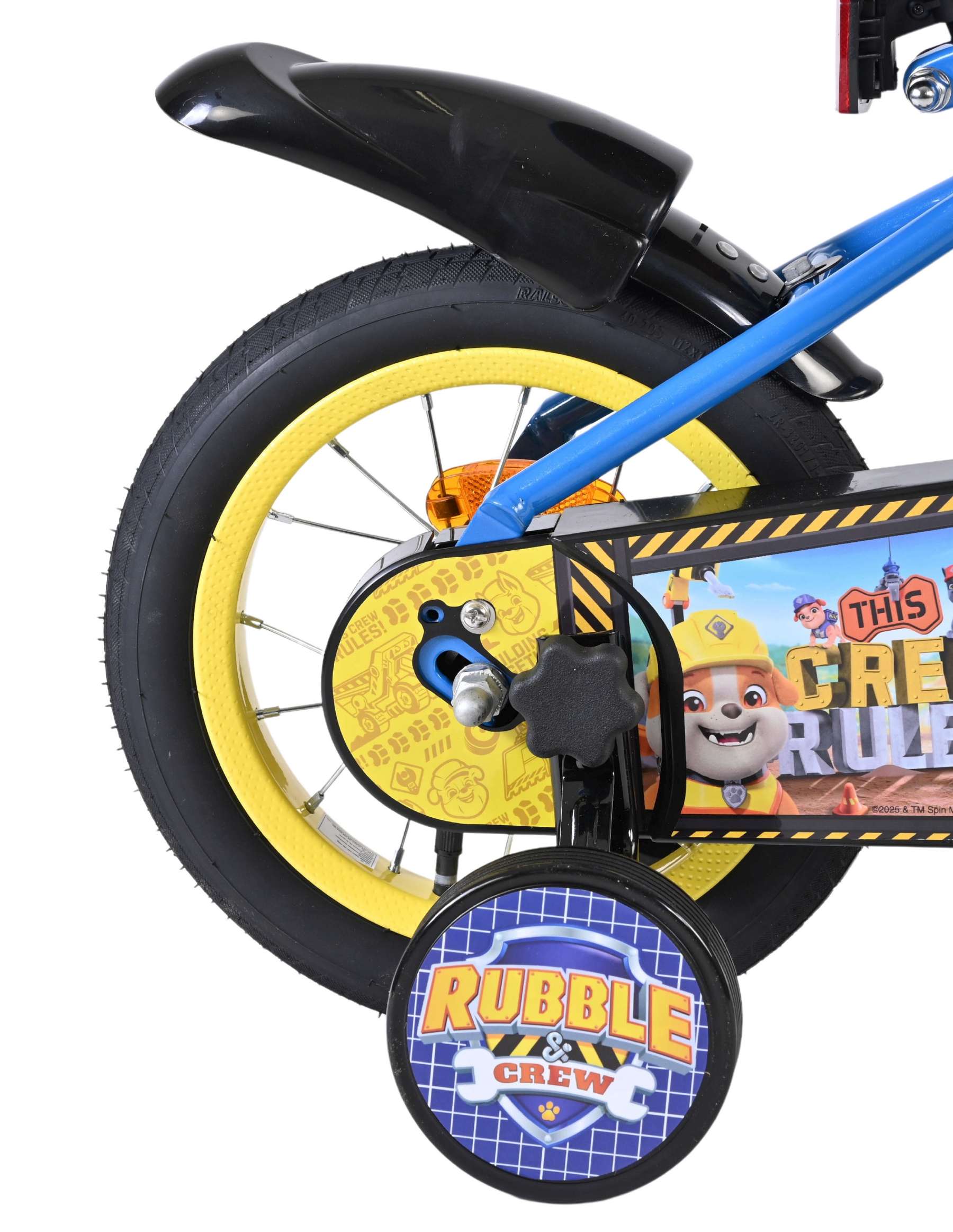 Nickelodeon | Jongens Kinderfiets Rubble & Crew (Paw Patrol), 12 inch, Blauw - Afbeelding 2