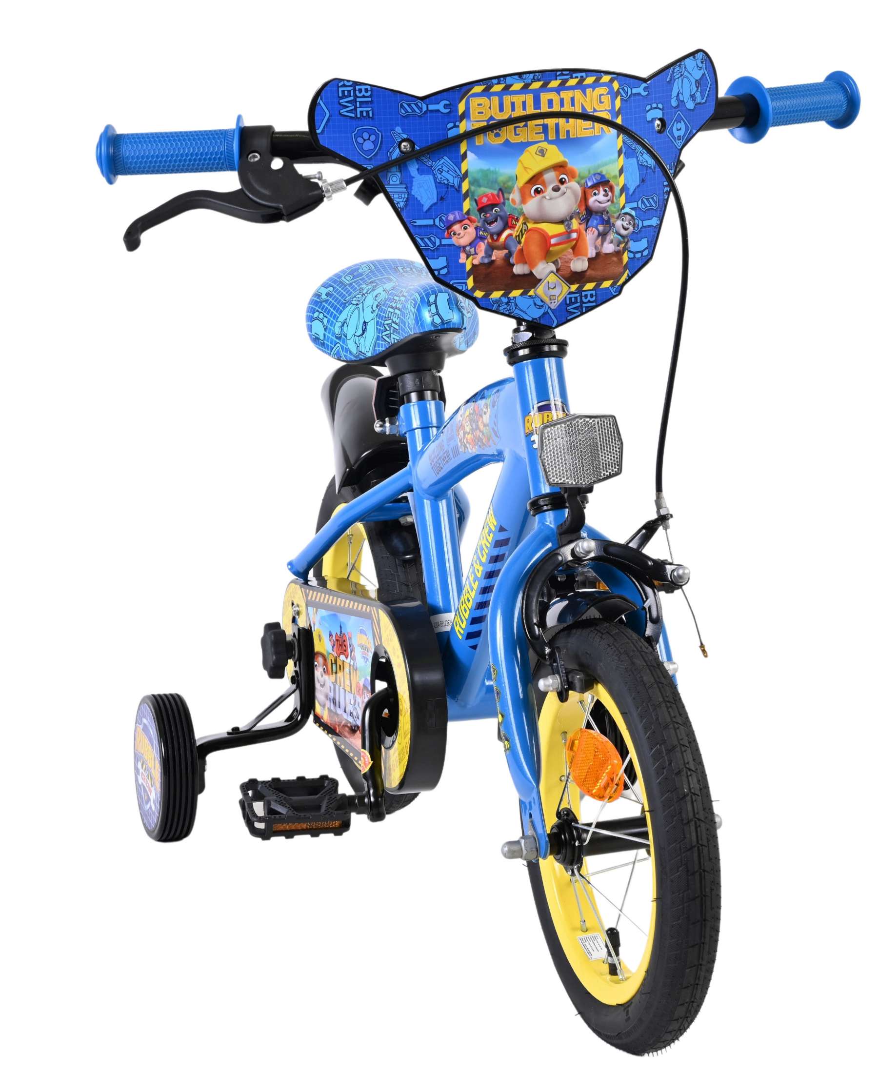 Nickelodeon | Jongens Kinderfiets Rubble & Crew (Paw Patrol), 12 inch, Blauw - Afbeelding 5