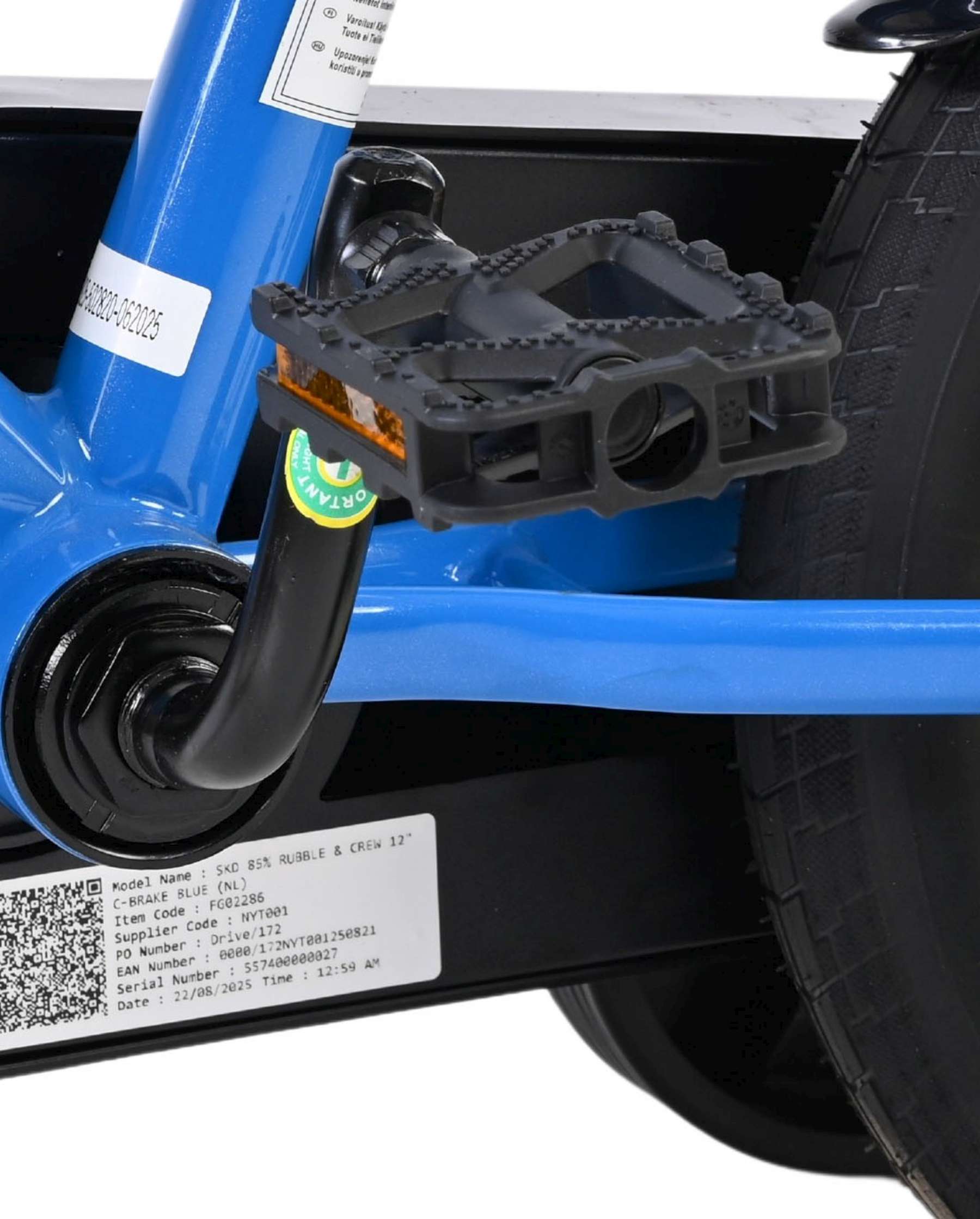 Nickelodeon | Jongens Kinderfiets Rubble & Crew (Paw Patrol), 12 inch, Blauw - Afbeelding 9