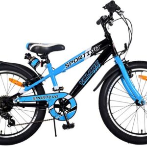 Volare | Jongens Kinderfiets Sportivo, 20 inch, Blauw, 7 versnellingen