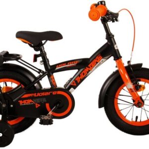 Volare | Jongens Kinderfiets Thombike, 12 inch, Zwart Oranje