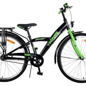 Volare | Jongens Kinderfiets Thombike, 26 inch, Zwart Groen, 3 versnellingen