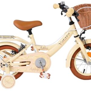 Volare | Meisjes Kinderfiets Ashley, 12 inch, Créme, Twee handremmen