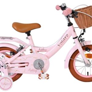 Volare | Meisjes Kinderfiets Ashley, 12 inch, Roze, Twee handremmen