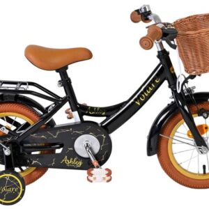 Volare | Meisjes Kinderfiets Ashley, 12 inch, Zwart