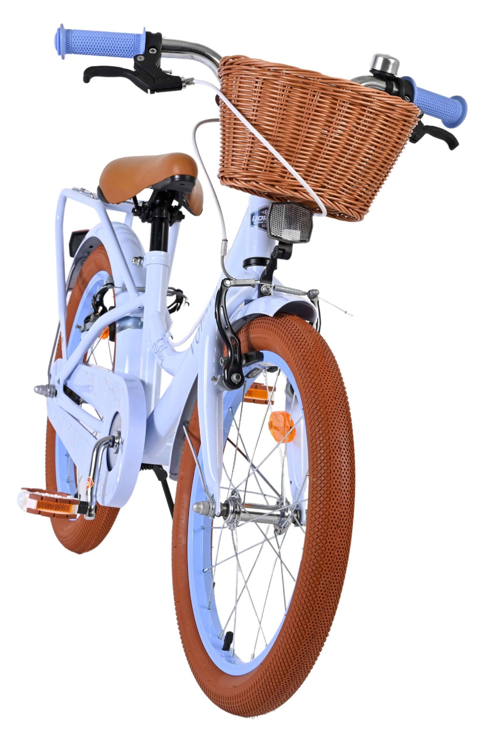 Volare | Meisjes Kinderfiets Ashley, 18 inch, Pastel Blauw, Twee handremmen - Afbeelding 5
