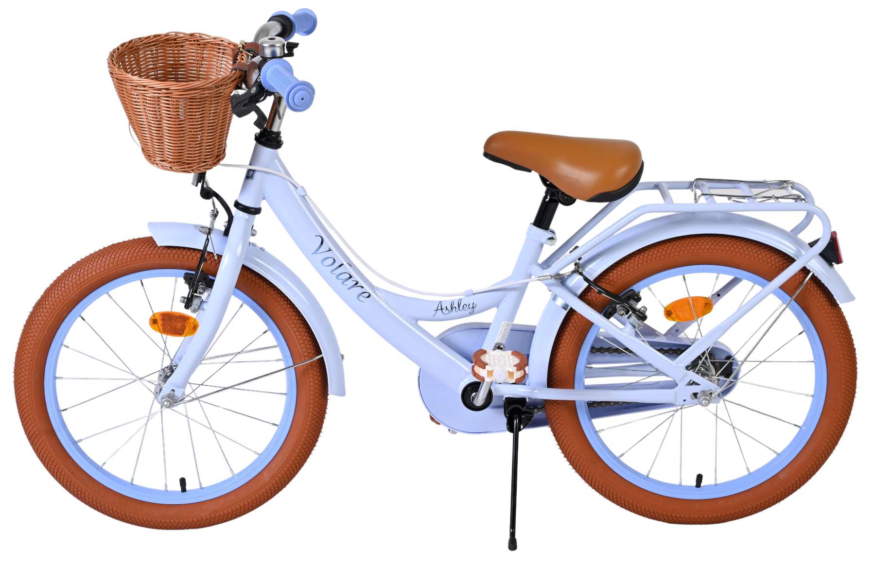 Volare | Meisjes Kinderfiets Ashley, 18 inch, Pastel Blauw, Twee handremmen - Afbeelding 7