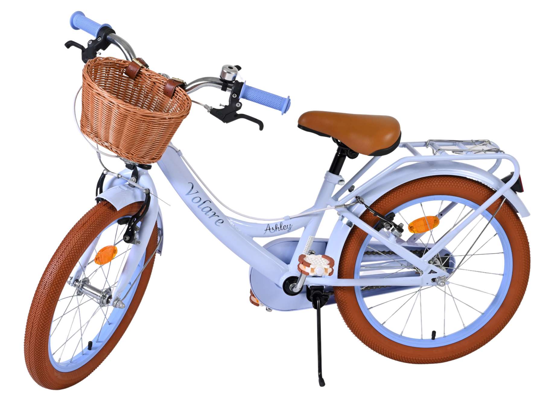 Volare | Meisjes Kinderfiets Ashley, 18 inch, Pastel Blauw, Twee handremmen - Afbeelding 8