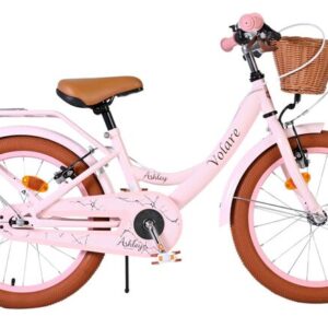 Volare | Meisjes Kinderfiets Ashley, 18 inch, Roze, Twee handremmen