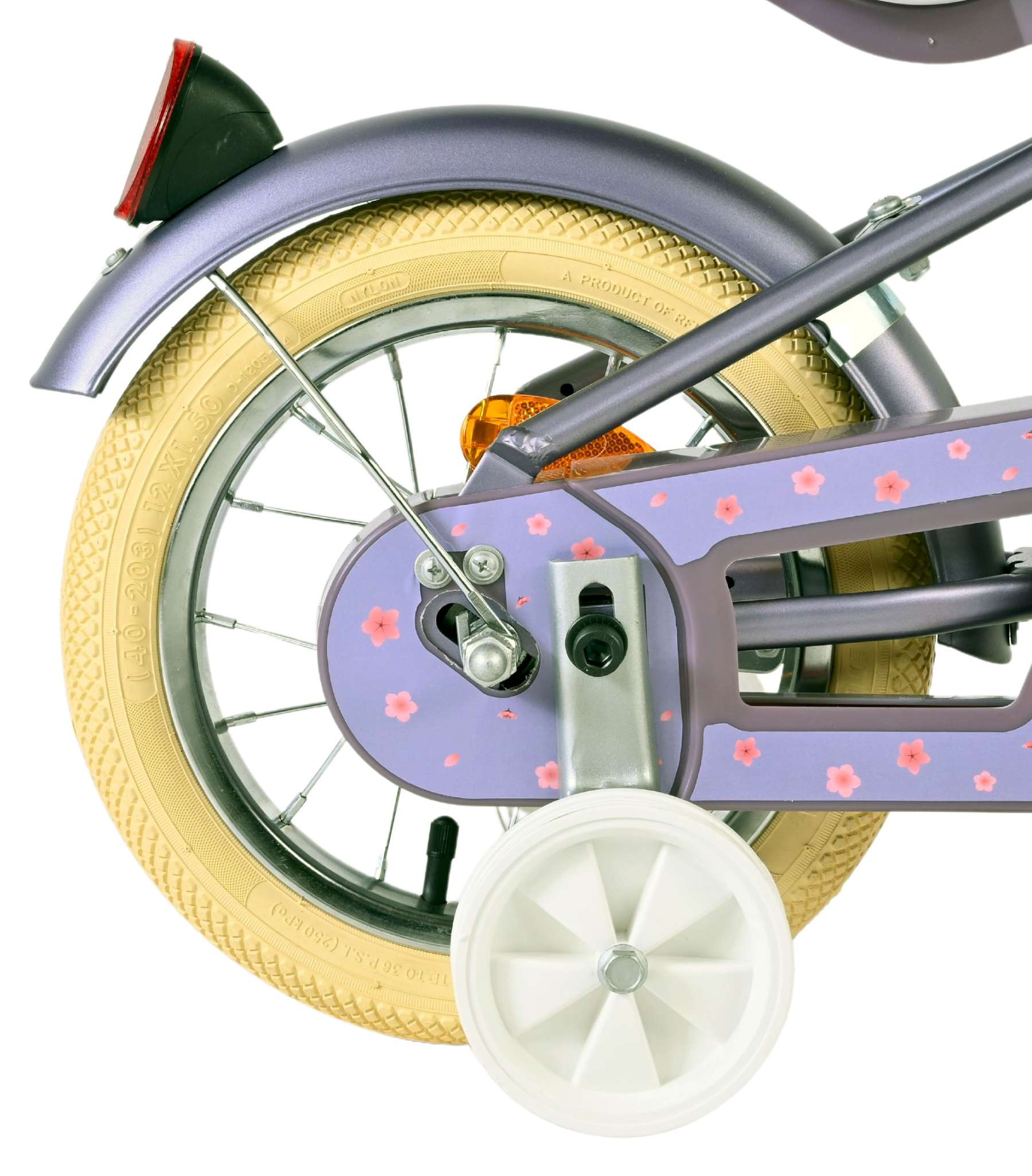 Volare | Meisjes Kinderfiets Blossom, 12 inch, Paars - Afbeelding 2