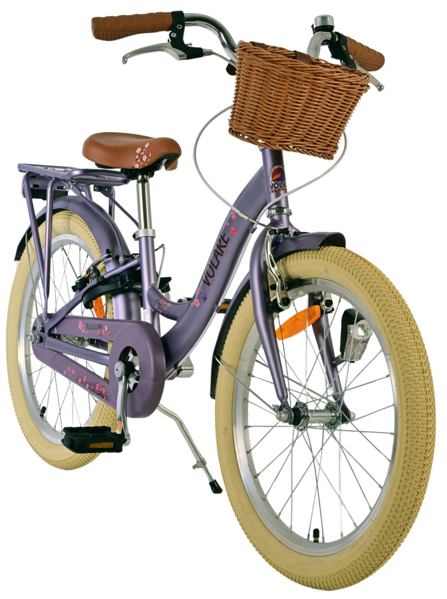 Volare | Meisjes Kinderfiets Blossom, 20 inch, Paars, Twee handremmen - Afbeelding 5