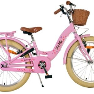 Volare | Meisjes Kinderfiets Blossom, 20 inch, Roze, Twee handremmen