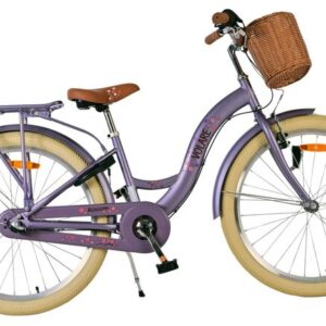 Volare | Meisjes Kinderfiets Blossom, 24 inch, Paars, Shimano Nexus 3