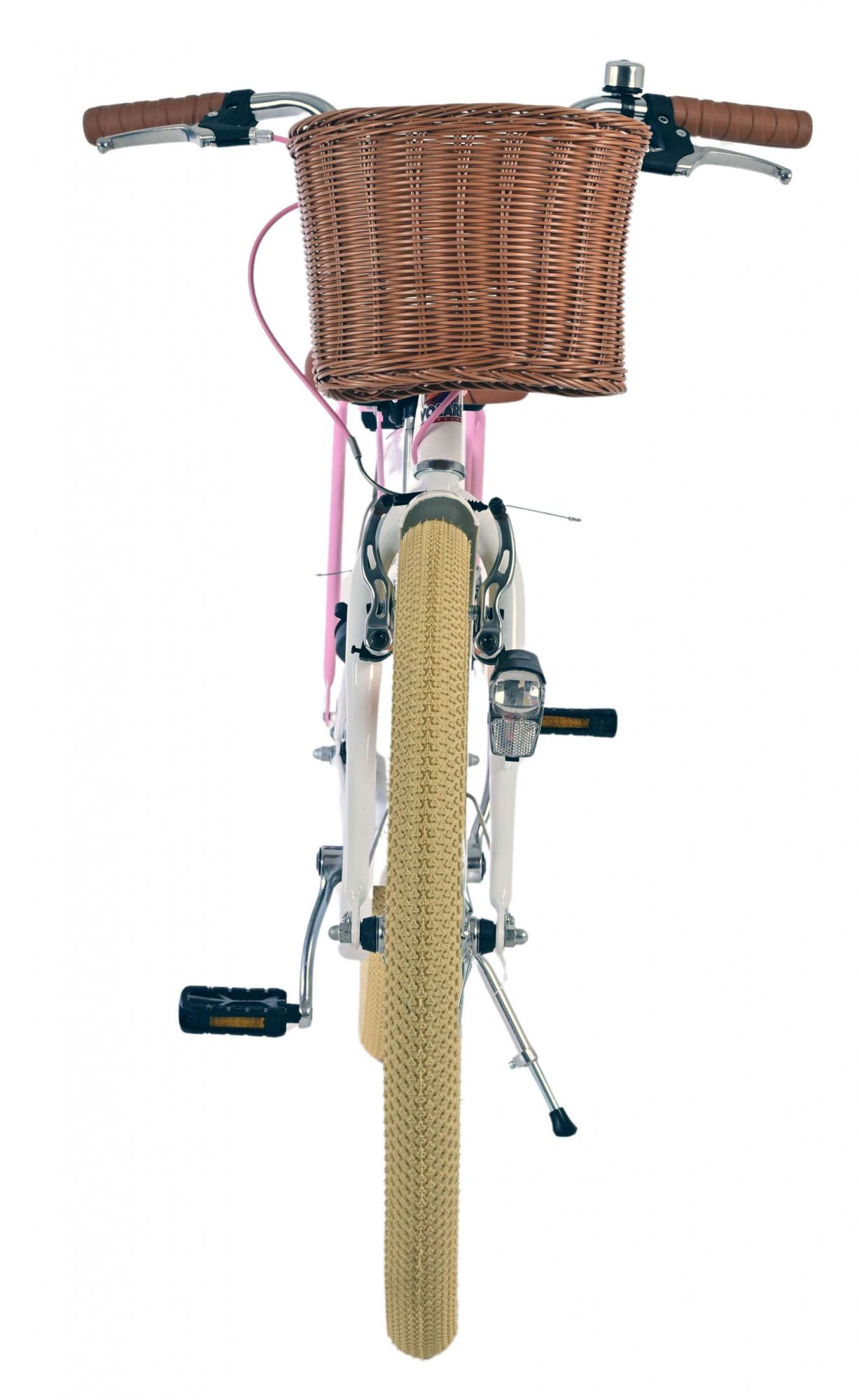 Volare | Meisjes Kinderfiets Blossom, 24 inch, Wit, Twee handremmen - Afbeelding 6
