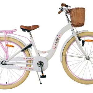 Volare | Meisjes Kinderfiets Blossom, 26 inch, Wit