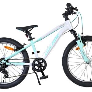 Volare Boost Kinderfiets - 20 inch - 7 Speed - Wit/Mintgroen